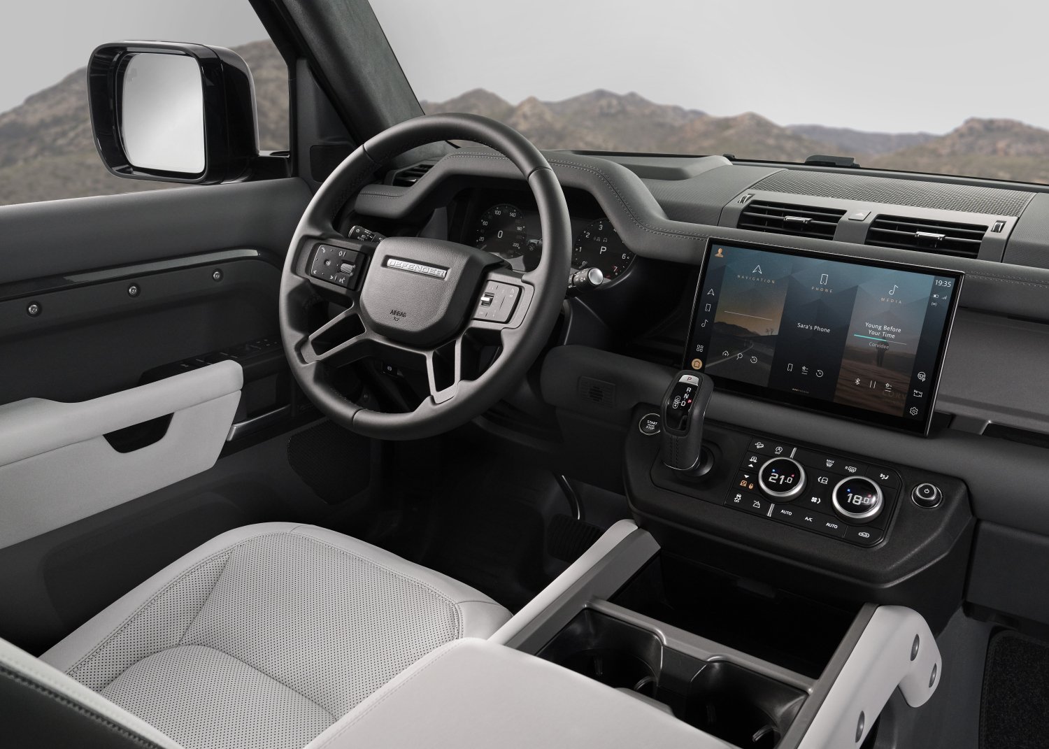 Land rover defender interior